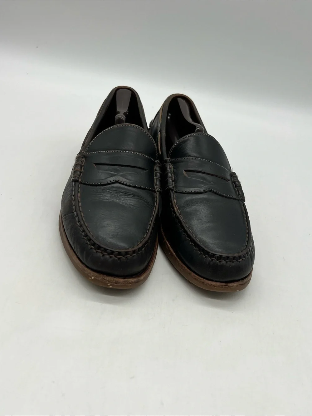 Allen Edmonds AE McKinley Men’s Sz 10D Brown Leather Penny Loafer Moc Toe Shoes